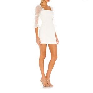 Amanda Uprichard Tia Dress in White Ivory